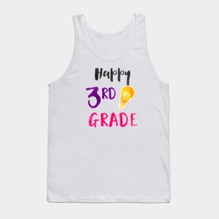 Happy 3rd Grade - Elementary Teacher and Student Tank Top